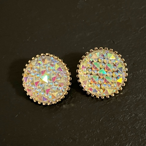 Iridescent Statement Earrings - Picture 8 of 8